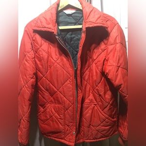 BIG SMITH jacket medium snap and zipper red coat farm work or casual wear